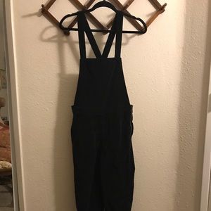Madewell velvet overalls